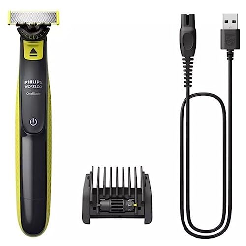 Electric Trimmer for Face & Body with Adjustable Comb and 360 Blade - Waterproof, Rechargable