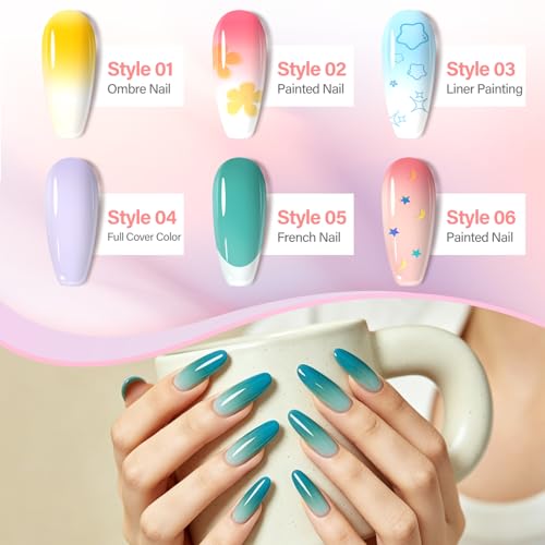 24 Colors Patting Nail Gel Polish Kit Ombre Painting Gel Palette - Professional & Beginner Friendly
