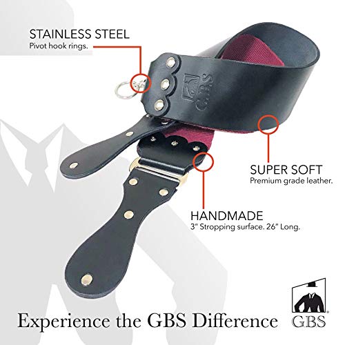 G.B.S Barber Strop, 3in by 26in
