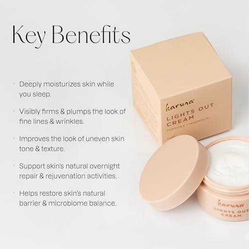Anti-Aging Night Cream with Magnolia & Hyaluronic Acid - Hydrating Face Moisturizer for All Skin Types