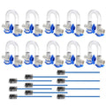 10 Pack 3/4" PVC Condensate Trap with 21" Flexible Cleaning Brush for HVAC Drainage