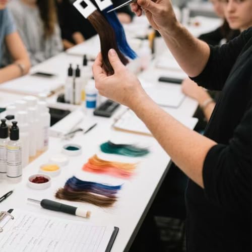RINBOOOL Human Hair Swatches for Color Testing - 8 Inch, 6 Levels, 30 Pieces