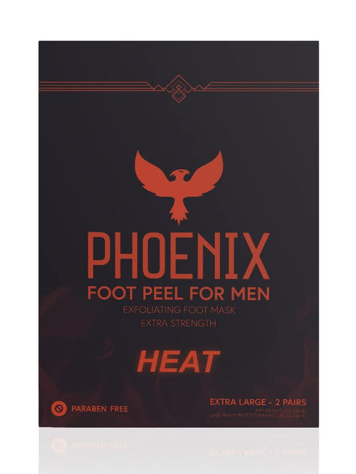 (2 Pack) Men’s Foot Peel Mask - Extra Large Cinnamon Exfoliating Callus Remover
