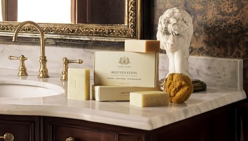 Rejuvenation Soap Set with Oatmeal, Patchouli & Pine | Moisturizing Plant-Based Bars – 3 x 6.4 oz