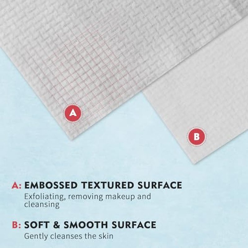 Disposable Face Towel XL, 100 Pcs Ultra Soft Biodegradable Facial Wipes, 9.8" X 11" Extra Large Dry Face Tissues, Makeup Remover Clean Cloths for Sensitive Skin