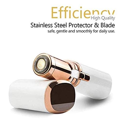 LA Beauty¢â Facial Hair Remover for Women, Painless Lady Shaver, Peach Fuzz, Chin, Upper Lip Hair Removal with LED Light, Battery Included