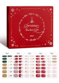 ohora Christmas Bucket List Limited Edition Nail Sticker Set - Salon-Quality, Long Lasting, Easy to Apply & Remove