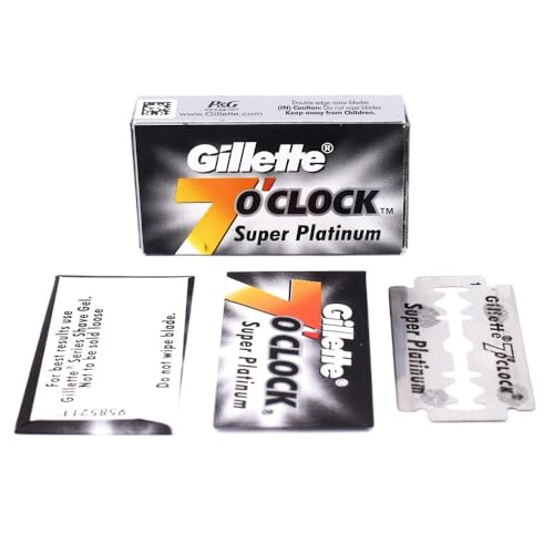 100 Pack Double Edge Safety Razor Blades - Premium Platinum Coated