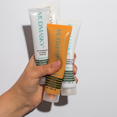 MUDMASKY Morning Boost Mask 60ml ? Energizing Clay Face Mask for Beauty & Skin Care, Hydrating & Lifting with Coffee, Moroccan Lava Clay, Indonesian Flowers ? Moisturizing & Smoothing