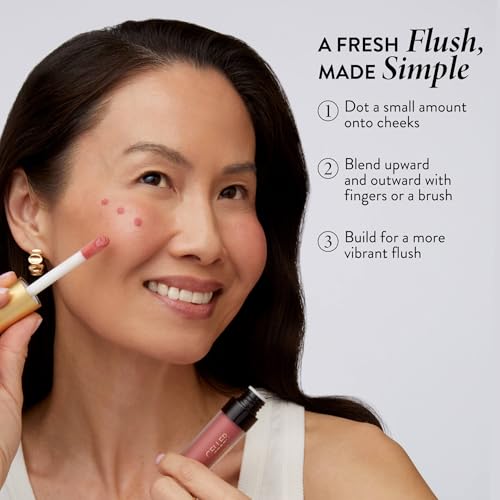 Liquid Blush Peach Nude Hydrating Buildable Face Makeup for Dry Skin - Laura Geller