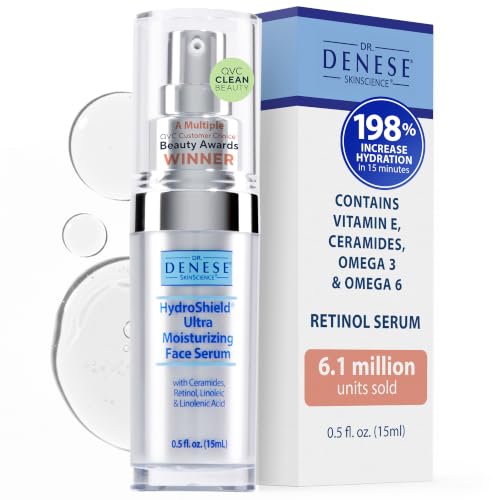 HydroShield Retinol Face Serum 0.5oz Travel Size - Wrinkle & Hydration Boost