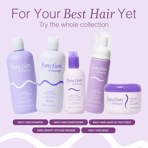Function of Beauty Wavy Hair Add-In Booster Treatment Bundle - Strengthen, Shine & Anti-Frizz Booster Shot Add-Ins to Enhance Shampoo, Conditioners & Hair Care Products