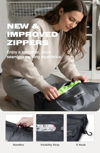 Reusable Vacuum Compression Travel Bag 18L 3-Pack Waterproof Space Saver