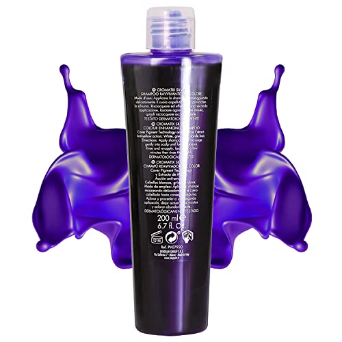 Purple Shampoo for Blonde Hair - Reviving Silver & Grey Hair - Shampoo - Biopoint Cromatix Reviving Silver Shampoo