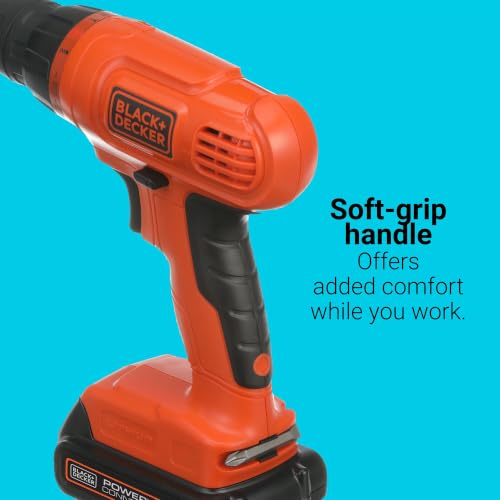 Cordless Drill Driver Kit with 100-Piece Bit Set - Drill Project Kit - Orange