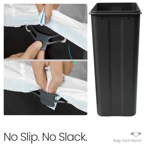 12 Gallon Slim Kitchen Trash Can with Foot Pedal and Soft-Close Lid