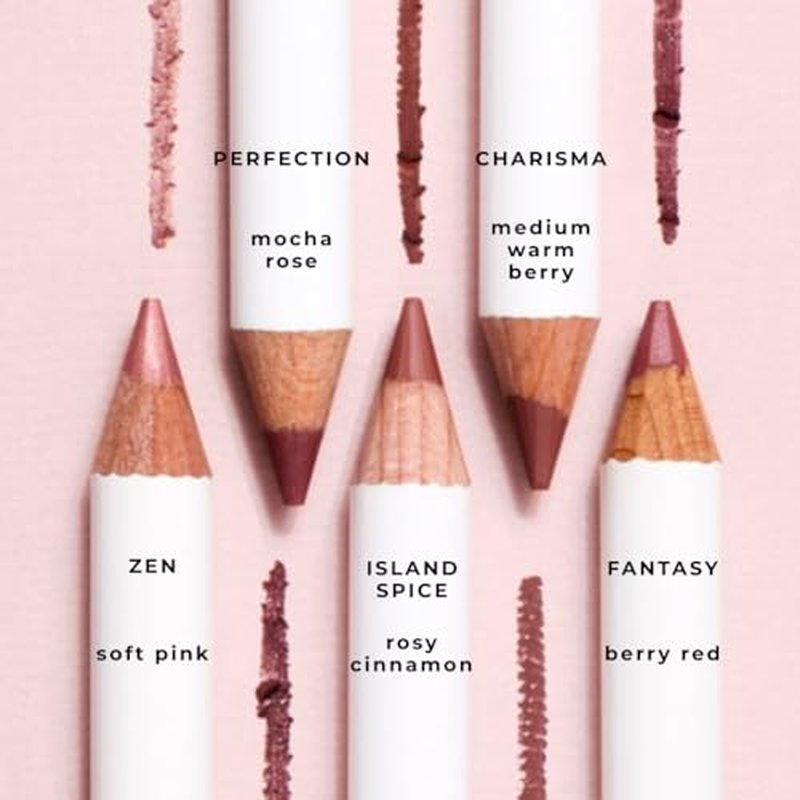Honeybee Gardens Irresistible Lip Liner In Zen, Warm Pink Color, Long-Lasting, Gluten-Free, Vegan, 0.04 oz