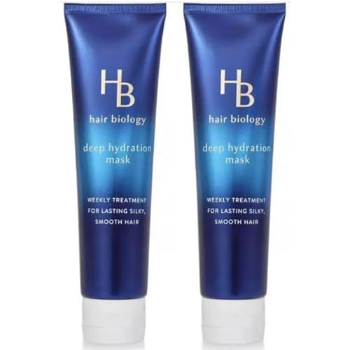 Hair Biology Deep Hydration Mask with Biotin, Paraben and Dye Free, 5.0 FL Oz - Pack of 2