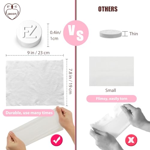 Disposable Face Towel 200 Pcs Compressed Towel Tablets With 2 Dispenser Bottles Gentle Washcloths for Sensitive Skin Facial Cleansing Makeup Removal Skincare Routine Travel Cloths (Pink)