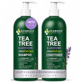 Kesmedik Tea Tree Lavender Eucalyptus Sulfate-Free Shampoo & Conditioner Set for Oily & Dry Scalp