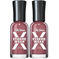 Sally Hansen Xtreme Wear Nail Polish, Streak-Free, Shiny Finish, Long-Lasting Nail Color, Mauve Over, 0.12 fl oz (Pack of 2)