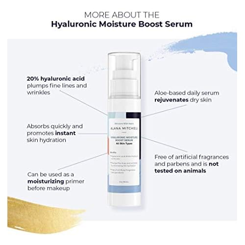 Alana Mitchell Anti-Aging Peptide Eye Cream Hyaluronic Moisture Boost Serum