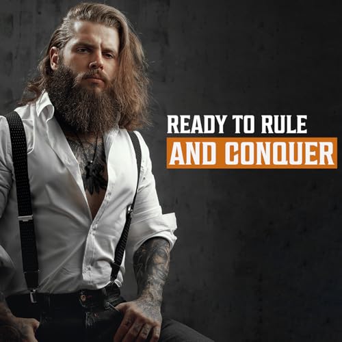 Viking Revolution Beard Wash and Beard Conditioner for Men with Argan Oil and Jojoba Oil- Beard Softener and Strengthener Beard Care Beard Shampoo and Conditioner with Ginseng Root(5oz,Coffee Whiskey)