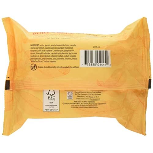 Burt's Bees Natural Skin Essentials Facial Cleansing Towelettes,30 Count (Pack of 3)