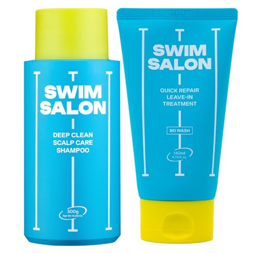 Swim Hair Care Set - Chlorine Removal Shampoo & Leave-In Conditioner for Swimmers