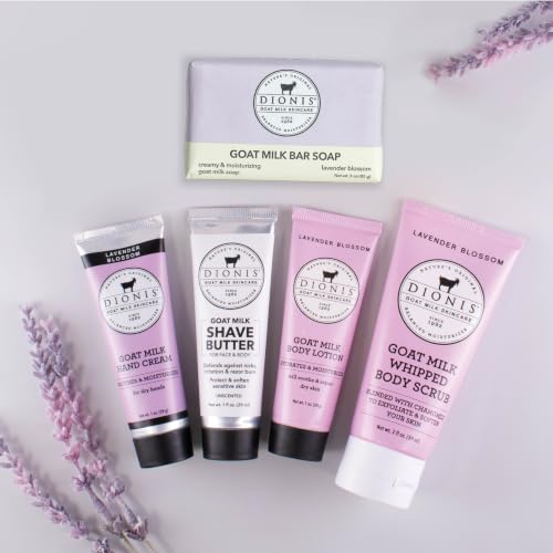 Travel Body Care Kit with Goat Milk - Moisturizing Lotion, Soap & More