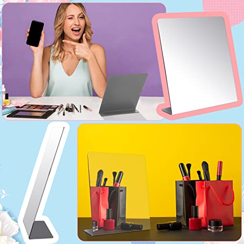 16-Piece Countertop Mirror Set - Large 8.5x9 Inch Freestanding Acrylic Table Mirrors for Home & Office - Variation of THIS listing