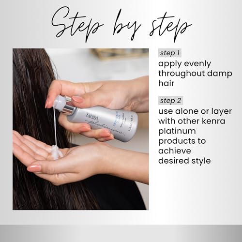 Kenra Platinum Thickening Glaze 4 Fl Oz - Volumizing Hair Styler for Fullness & Body