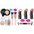 Hilareco PHOERA Foundation,Mushroom Head Air Cushion CC Cream, PHOERA Primer, PHOERA Powder,3 Pcs Cream Contour Stick Makeup Kit, Shades with Highlighter Stick, Blush Stick and Bronzer Contour Stick