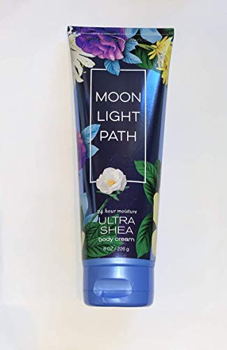 Bath & Body Works Moonlight Path Ultra Shea Body Cream 8oz — Night-Blooming Jasmine & Lavender Scent