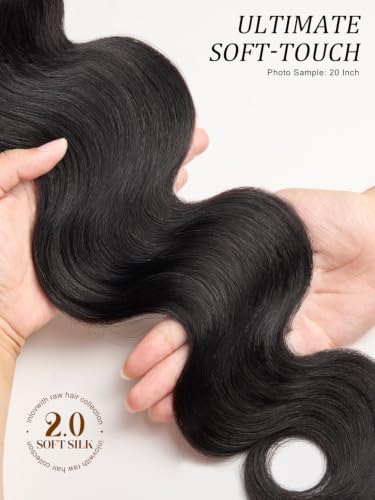 Natural Color 20 Inch Cambodian Body Wave Human Hair Bundles - Soft Silky Raw Hair