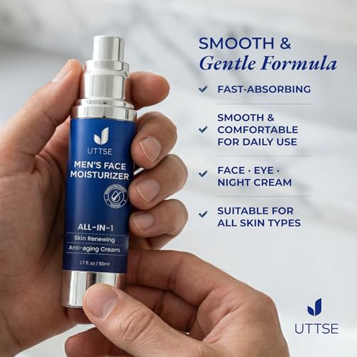 Men's All-in-One Face Moisturizer 1.7 Fl Oz Pack of 2 - Anti-Aging & Hydrating