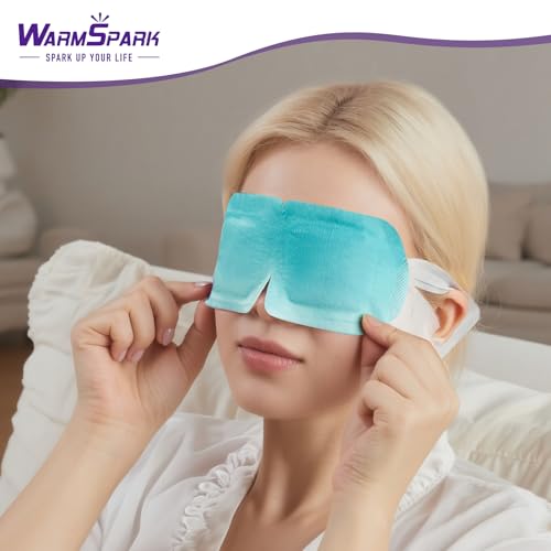 Self Heating Eye Mask Warm Compress for Dry Eyes, Disposable Heated Eye Mask for Fast Relief, Sleep, Spa, Travel Essentials & Relaxation Gifts for Women (30 Count, Lavender)