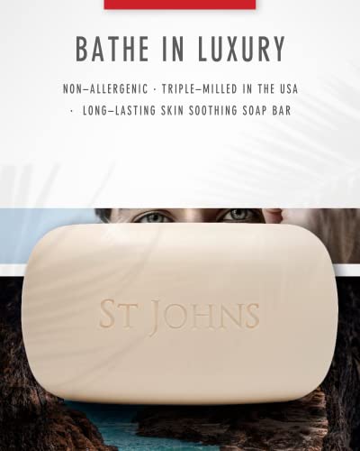 Bay Rum Soap Bar - 7 oz Triple-Milled Men's Body & Pre-Shave Soap - Pack of 3