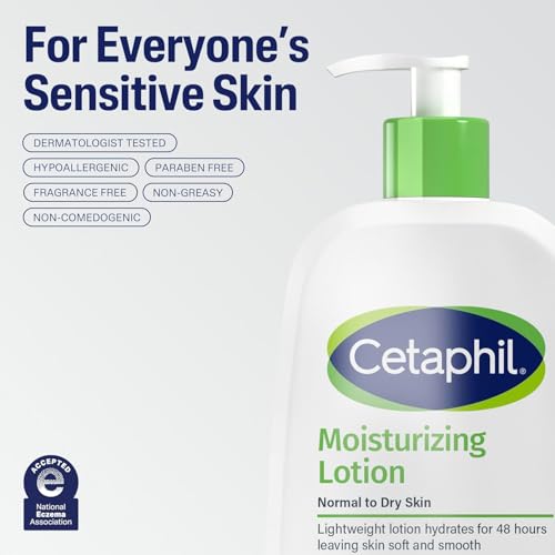 Cetaphil Moisturizing Body & Face Lotion 8oz Pack of 3 for Sensitive Skin