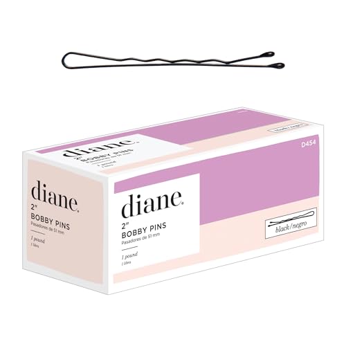 Diane Bobby Pins, 2" Black, 1 Lb. (Approximately 600 Pins)