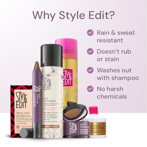 Root Touch Up Spray for Dark Brown Hair - 2 oz Temporary Gray Concealer