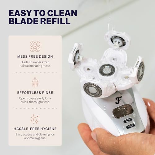 Freebird BodySmooth Rotary Blade Refill for Sensitive Skin, 5 Contouring Heads