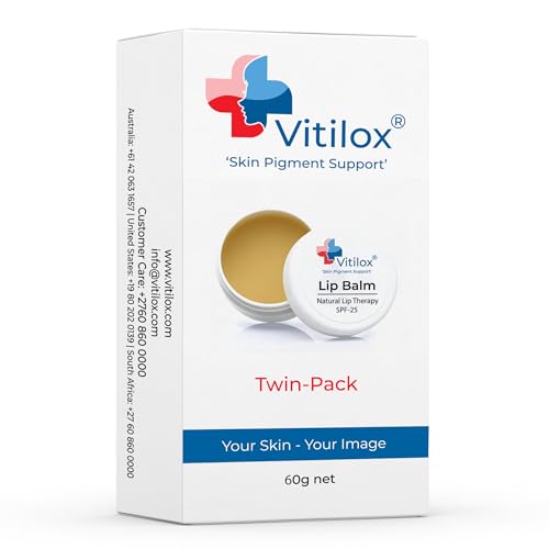 Re-Pigmentation Lip Balm Twin Pack for Vitiligo Treatment - Natural & Safe