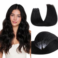 Micro Link Hair Extensions 18 Inch Black Reusable Human Hair - 50g