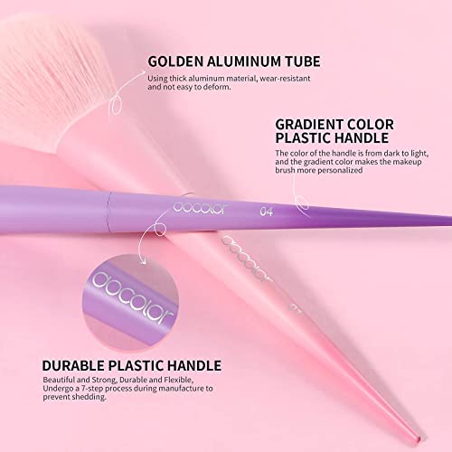 Docolor 17Pcs Colorful Makeup Brushes Set + 48Colors BOOM Eeyshadow Palette, Ultra Pigmented Matte Shimmer Metallic Natural Blendable Cream Powder Long Lasting Waterproof Make Up Eye Shadow Palettes