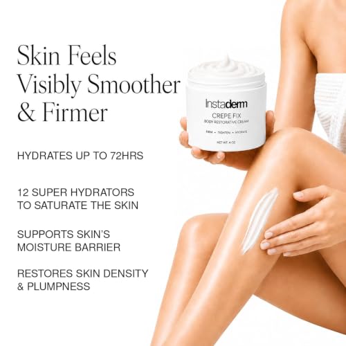 Crepey Skin Firming Body Cream - Anti-Aging Moisturizer for Arms, Legs & Neck