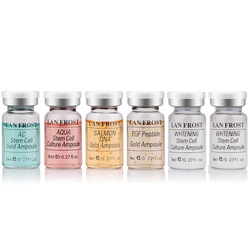 Facial Glow Starter Kit Serum Essence Skin Care Set 0.27oz 6 Vials, Skin Care Serum for Face BB Radiance Facial Kit