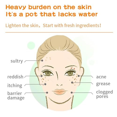 Orange Nourishing Face Mask Set - Hydrating Skin Care for Women & Teens
