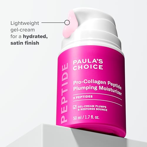 Paula's Choice Pro-Collagen Peptide Plumping Moisturizer, Daily Gel-Cream for Deep Lightweight Hydration & Pro-Collagen Peptide Gloss Lip Balm, Hydrates & Smooths Lips, Sheer Tint, Non-Sticky