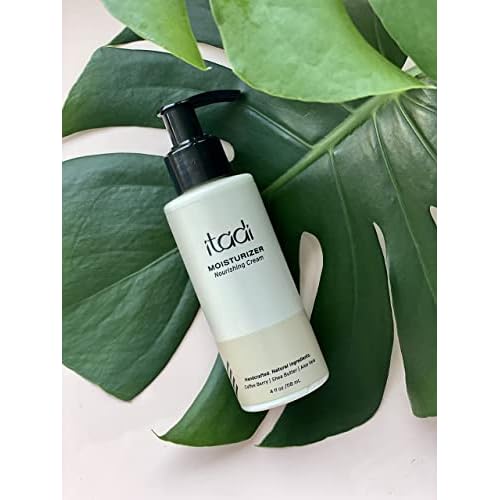 ITADI Organic Natural Daily Face Moisturizer Cream | Coffee Berry, Aloe Vera & Shea Butter Infused Hydration | Soothing for Dry Skin | Lightweight Face Cream With Vitamins + Aloe Vera - 4 fl oz